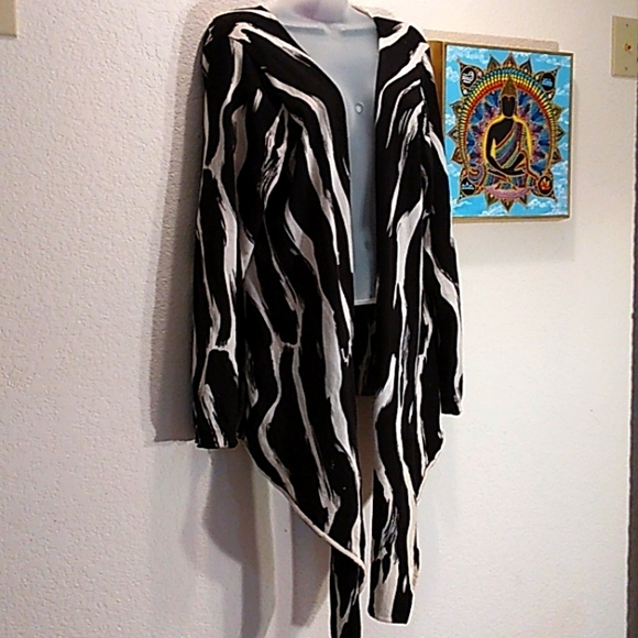 SALE! CHI by Carlos Falchi Zebra Print Soft 100% Cotton Topper - Picture 3 of 9